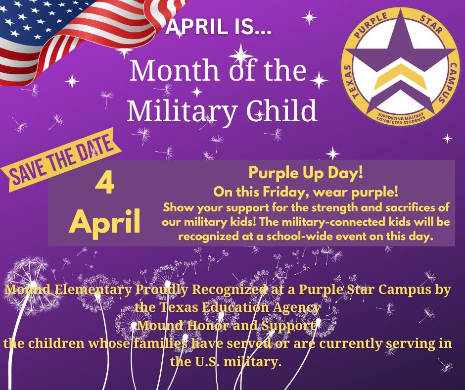  Picture celebrating Military Child month